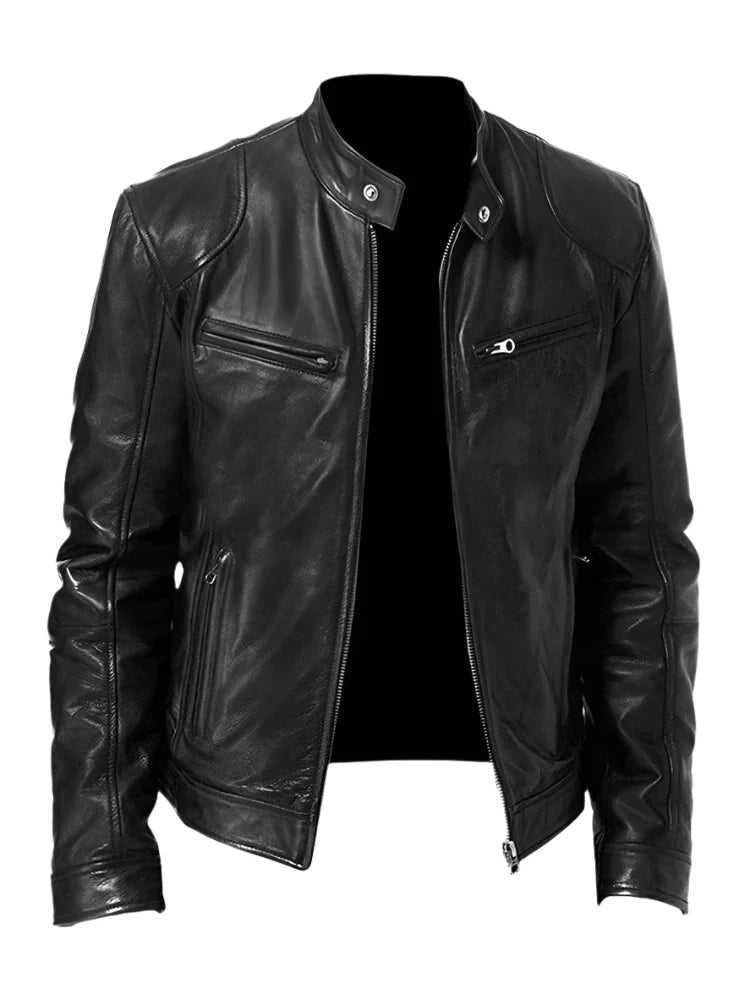 Casual Leren Jas voor Heren