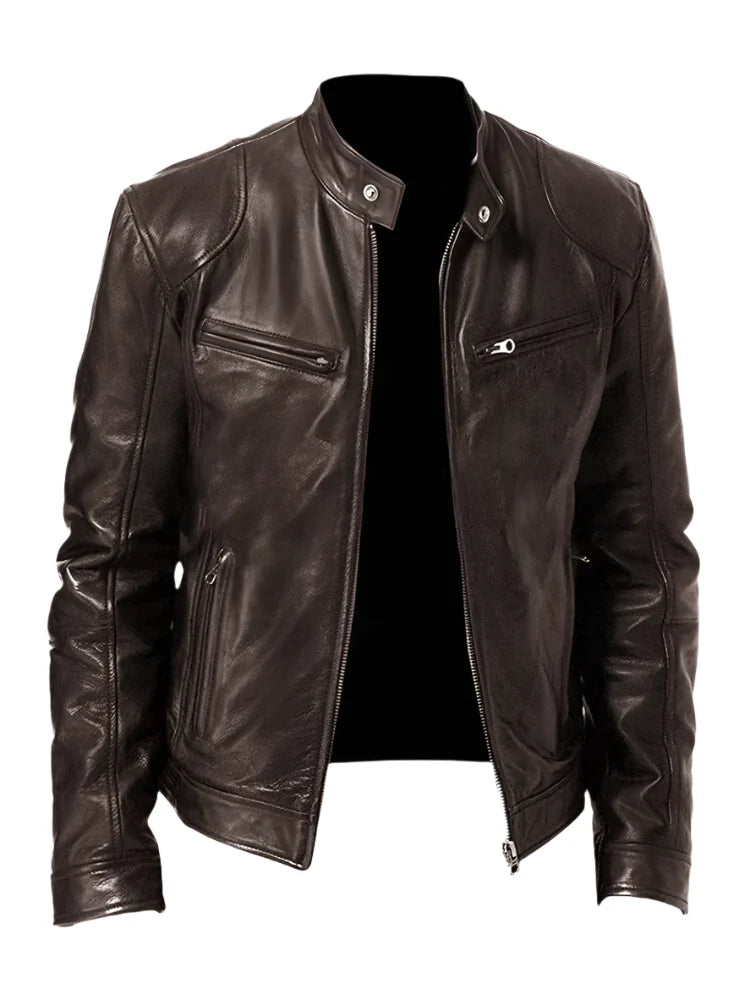 Casual Leren Jas voor Heren