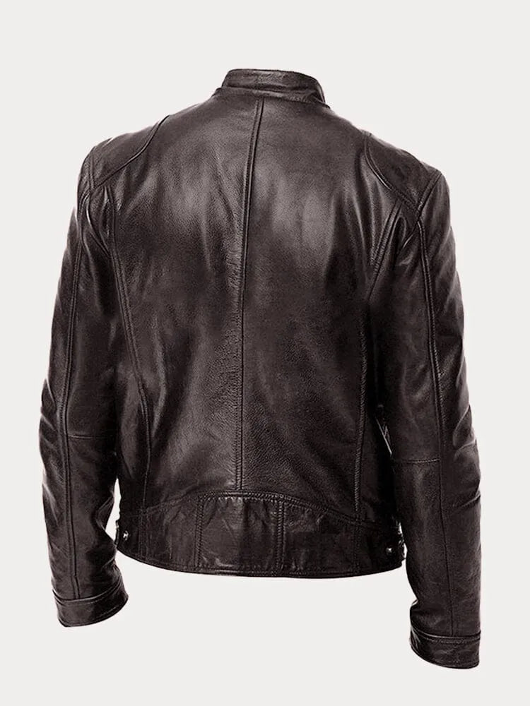 Casual Leren Jas voor Heren