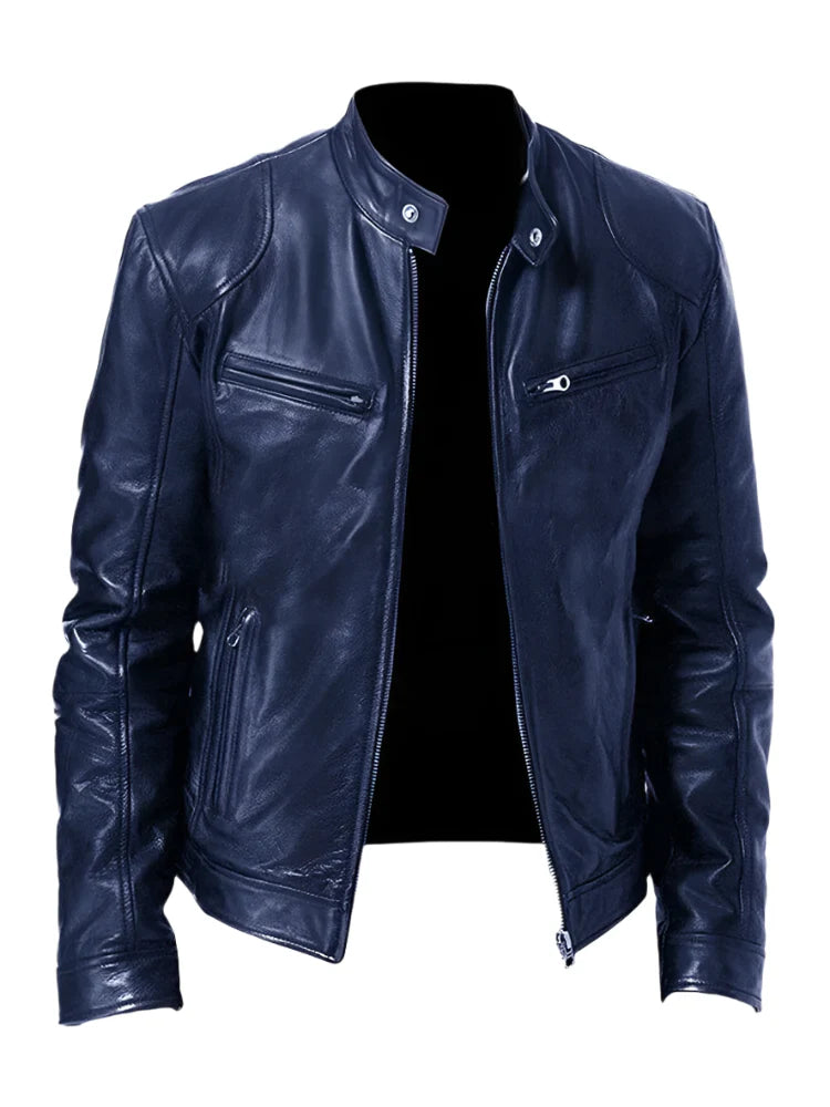 Casual Leren Jas voor Heren