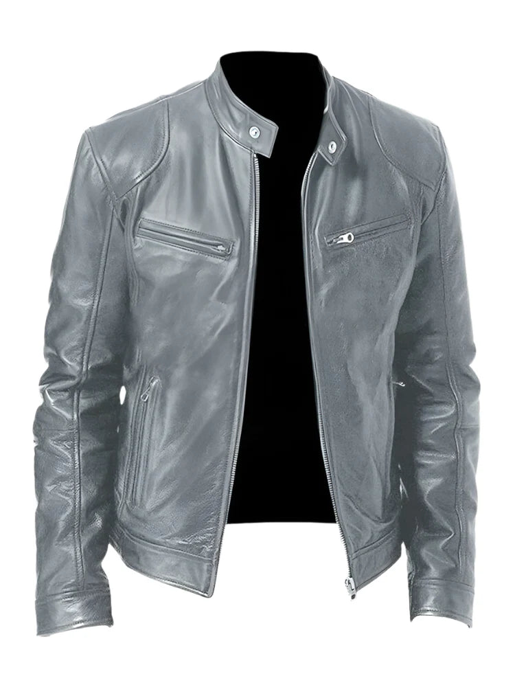 Casual Leren Jas voor Heren