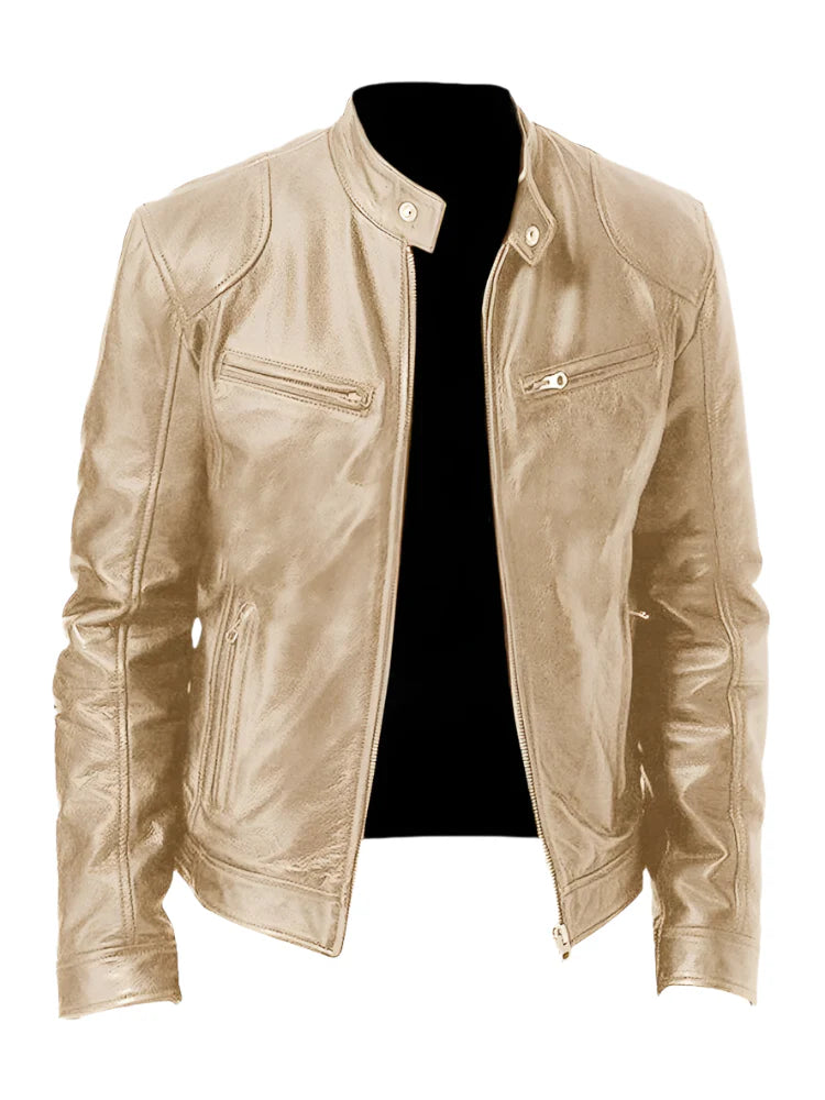 Casual Leren Jas voor Heren