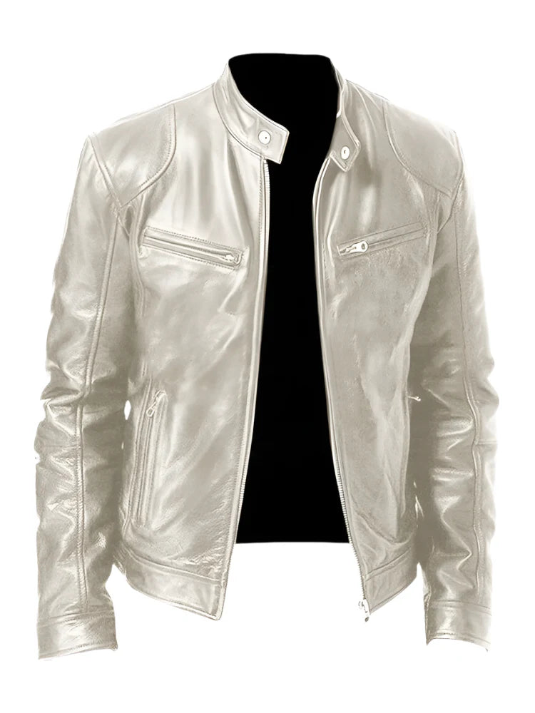 Casual Leren Jas voor Heren