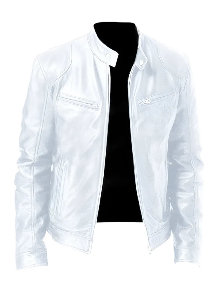 Casual Leren Jas voor Heren
