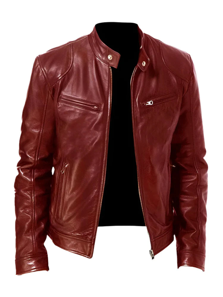 Casual Leren Jas voor Heren