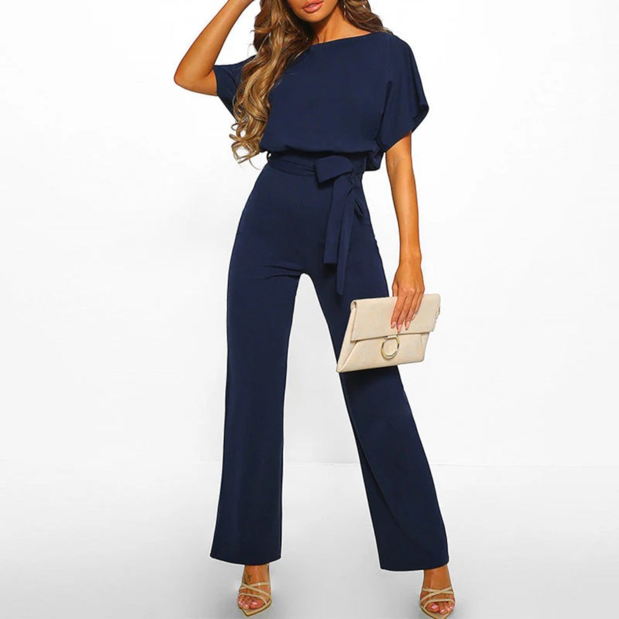 Mona | Jumpsuit In Effen Kleuren