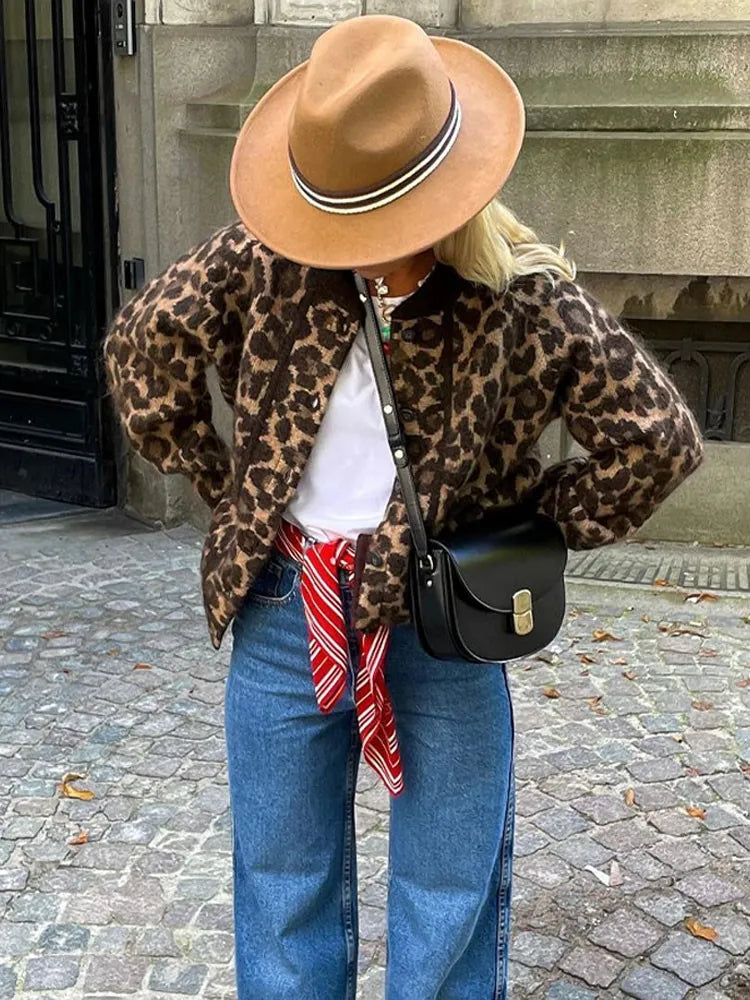 Casual Jasje Met Luipaardprint Voor Dames - Amelia