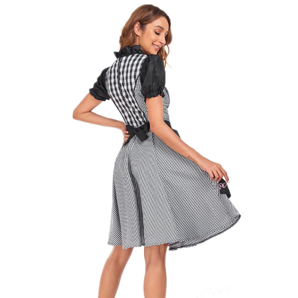 Traditionele Oktoberfest Dirndl-Jurk | Pofmouwen