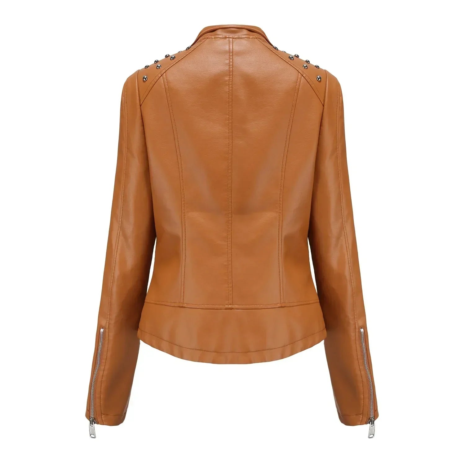 Stijlvol Leren Biker Jasje | Met Rits