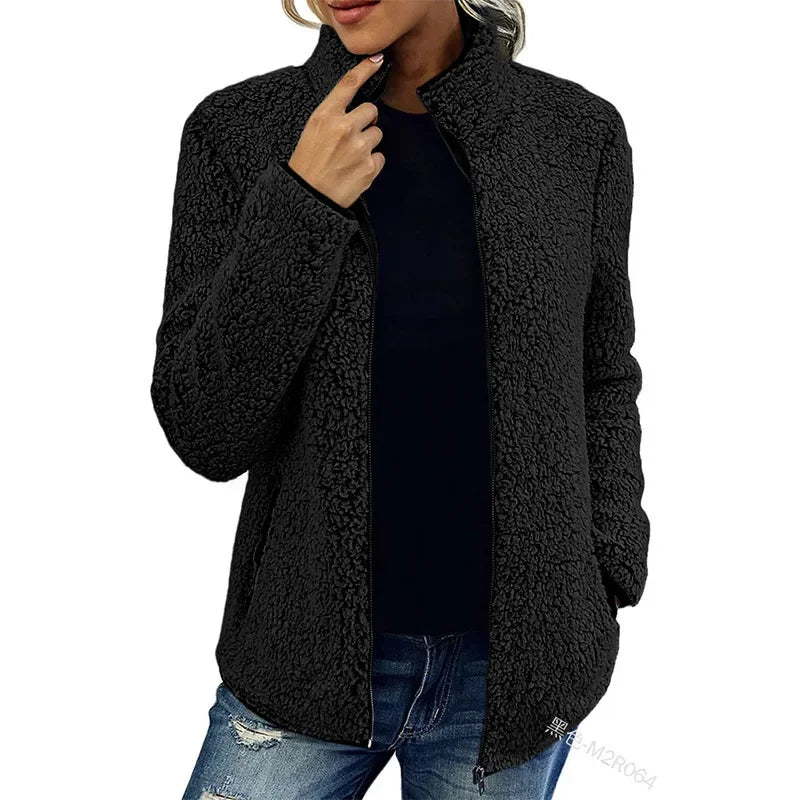 Fleece Teddy Jas Voor Dames - Fleeca