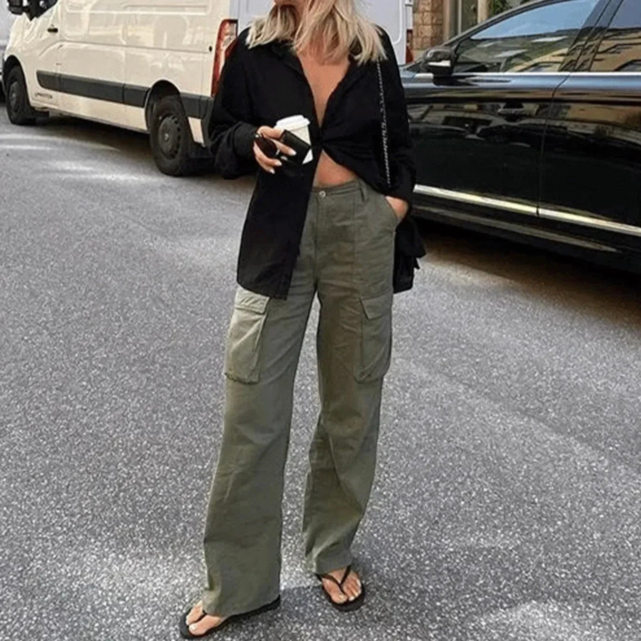 Coralie | Stijlvolle Cargo Broek Met Verstelbare Taille