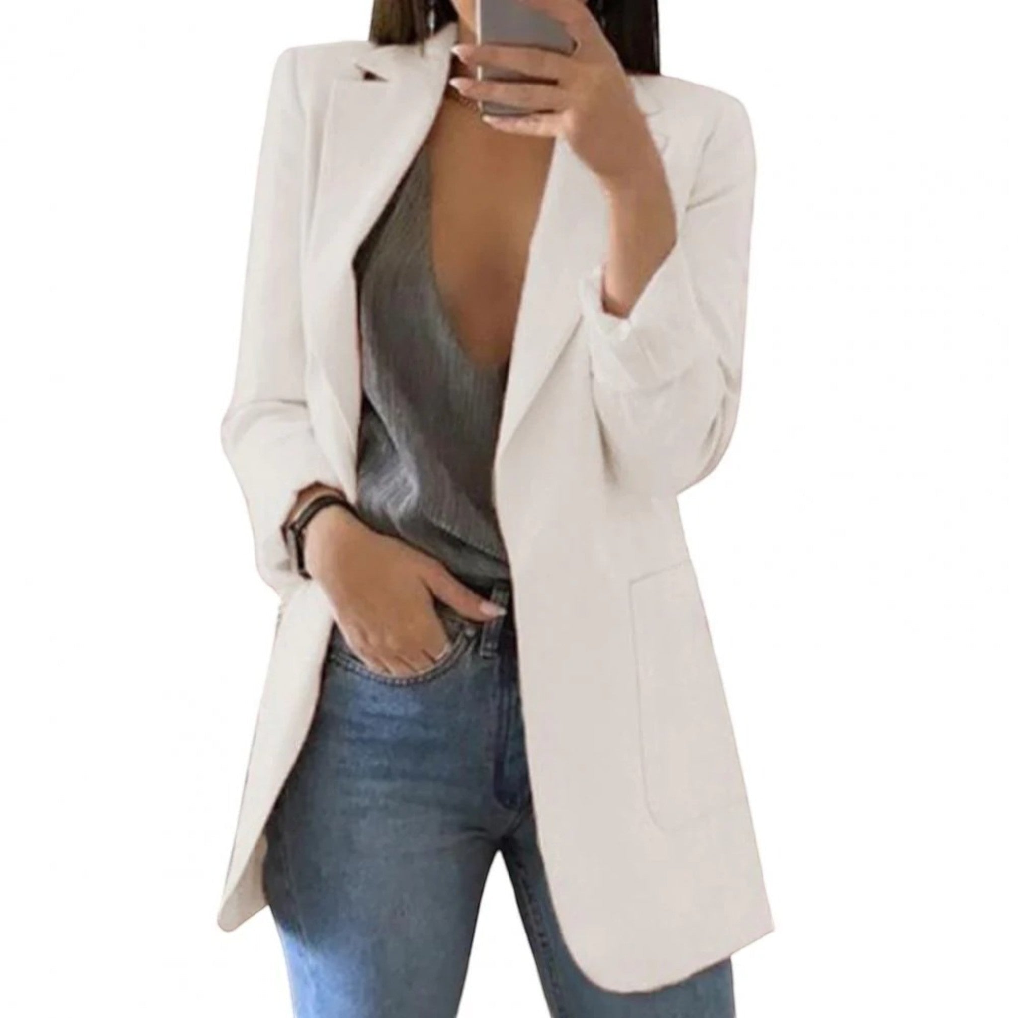 Lilou | Casual Blazer Met Open Voorkant