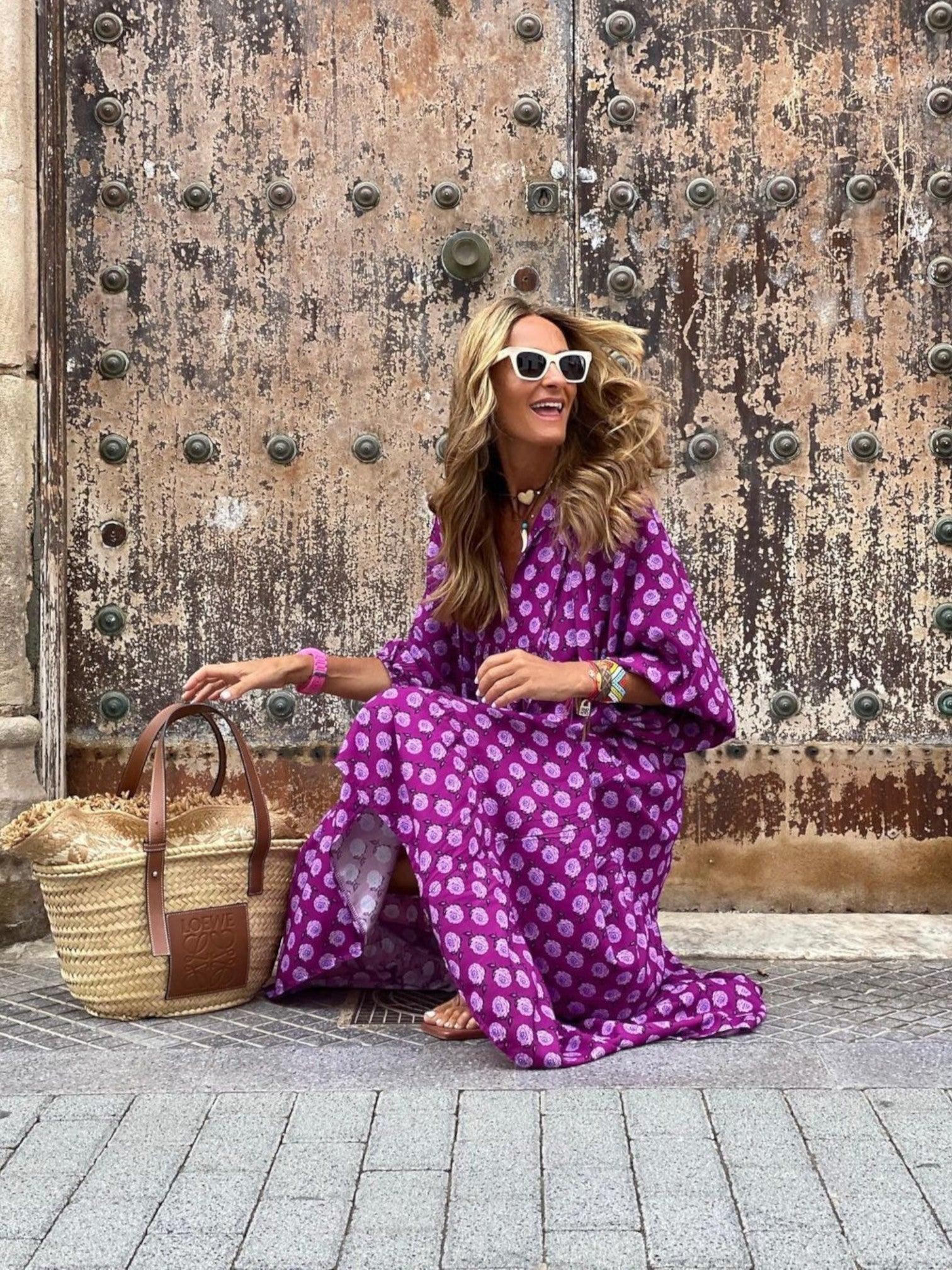 Aurora | Maxi Zomerjurk Met Bloemenprint