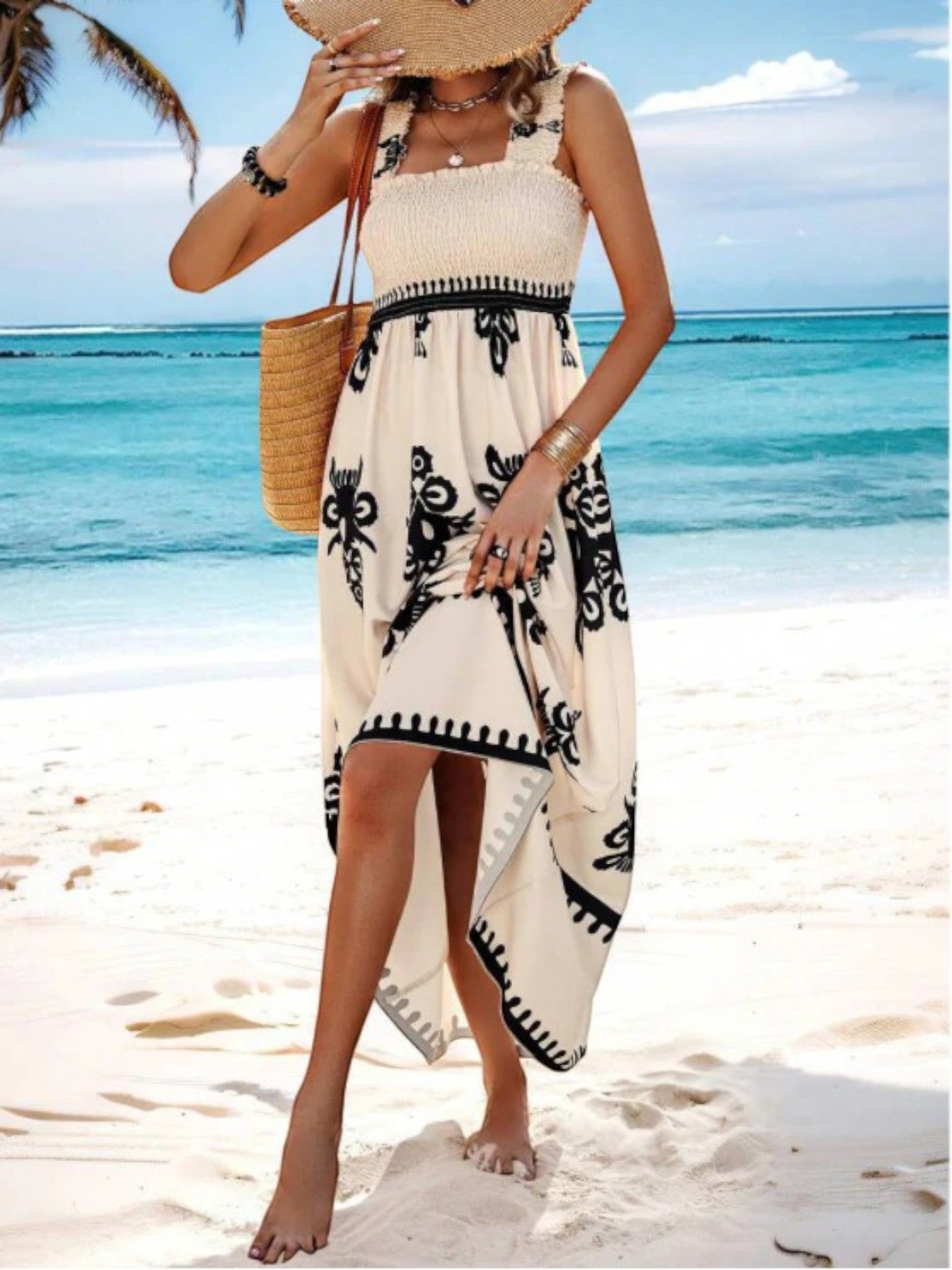 Amanda | Mouwloze Boho Zomerjurk