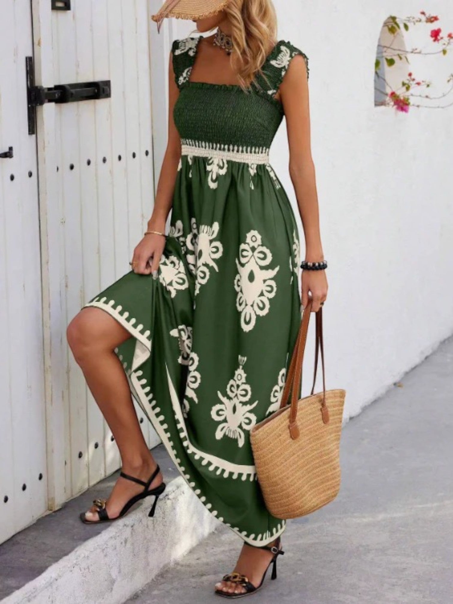 Amanda | Mouwloze Boho Zomerjurk