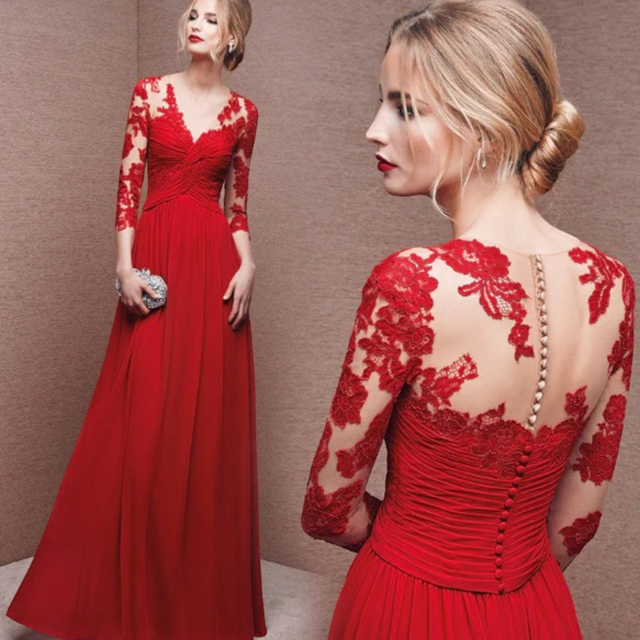 Calista | Gasten Bruiloftjurk  | Maxi