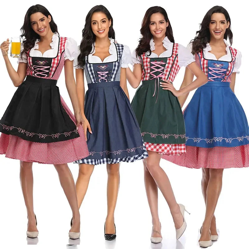 Klassieke Oktoberfest Dirndljurk | Korte Mouwen