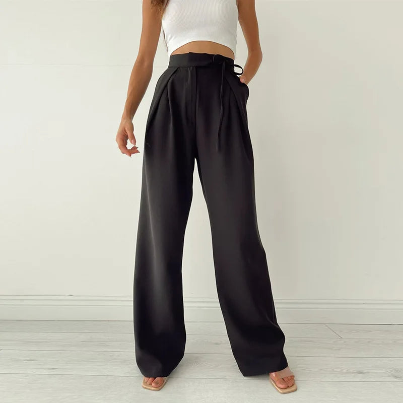Chique Vrije Tijds Broek Met Wijde Pijpen