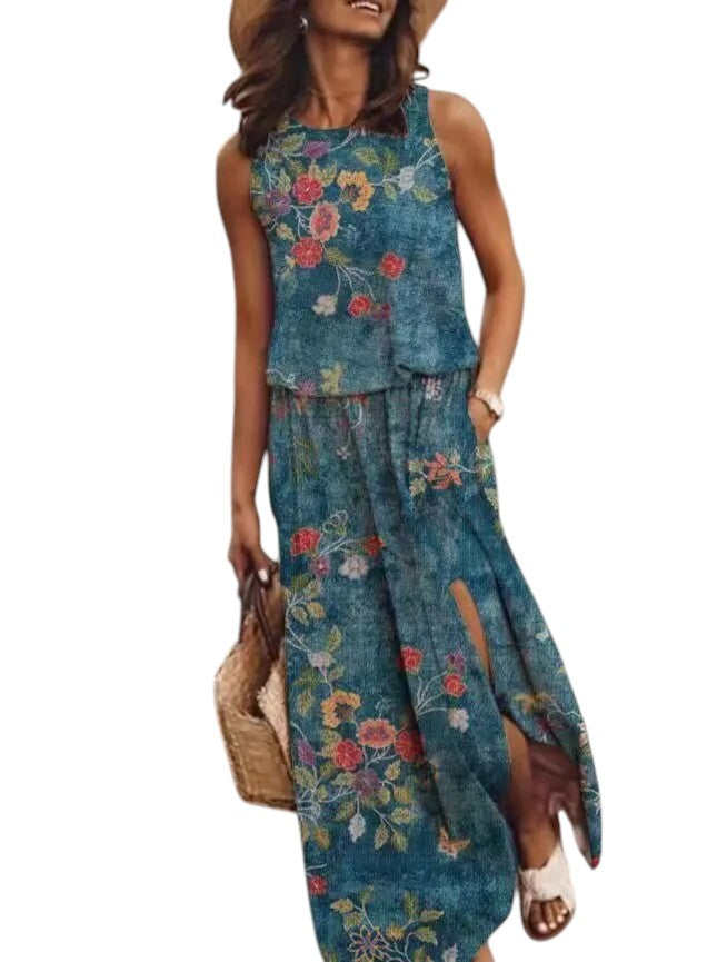 Zomerse Maxi Jurk Met Print Dames