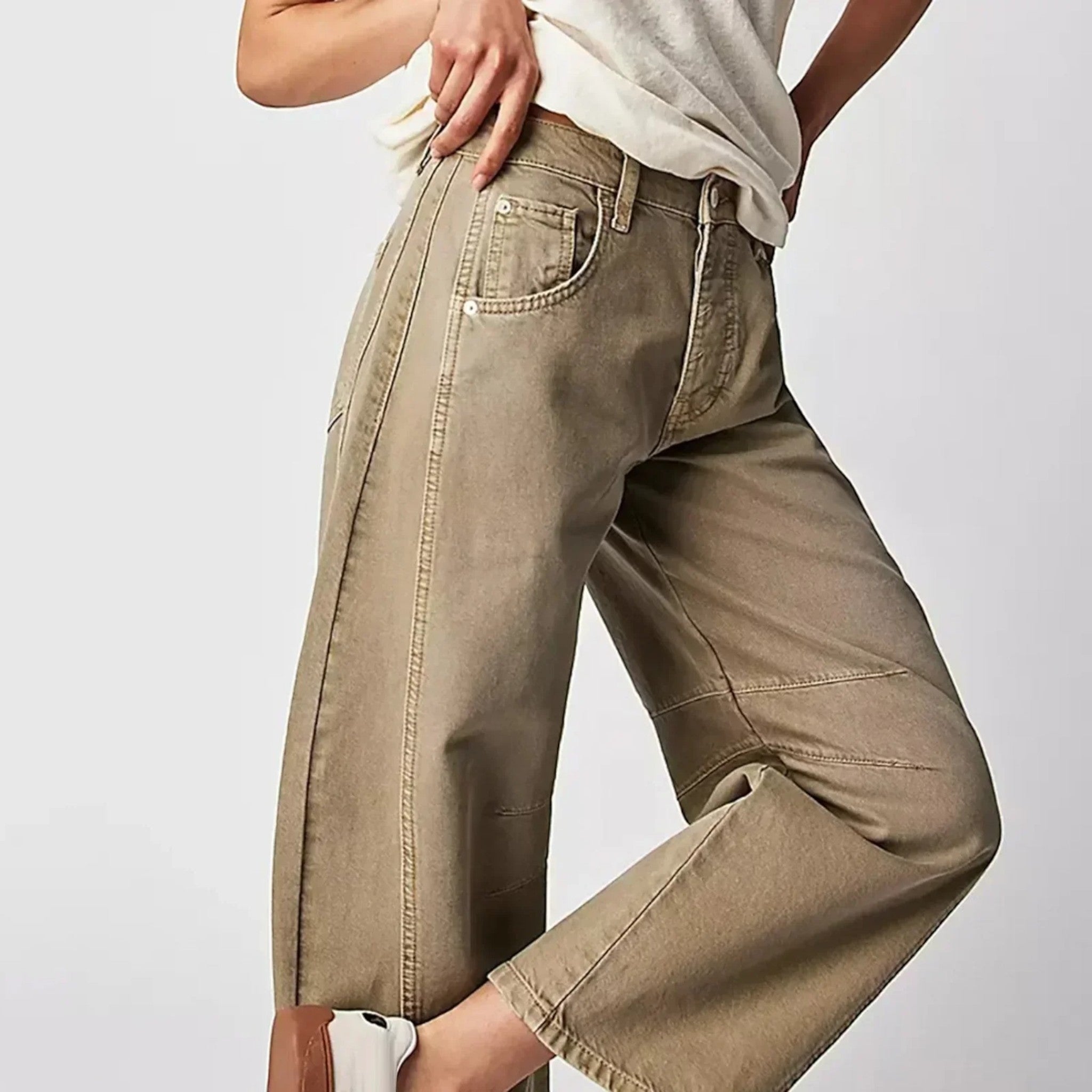 Angela | Broek Met Wijde Pijpen