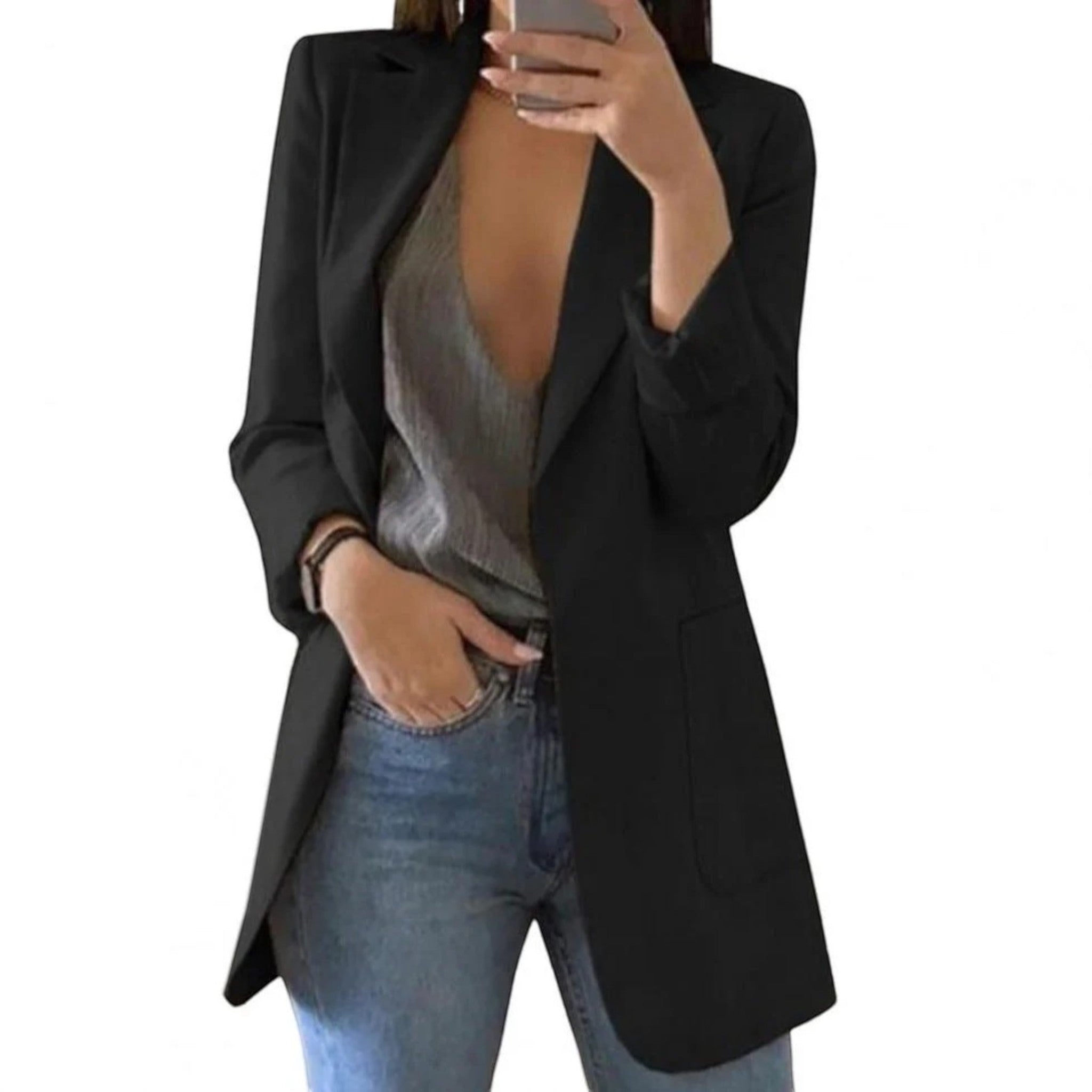 Lilou | Casual Blazer Met Open Voorkant