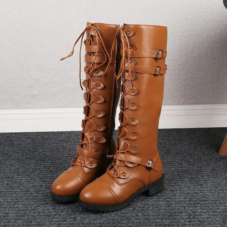 Stijlvolle Retro Veterlaarzen voor Dames