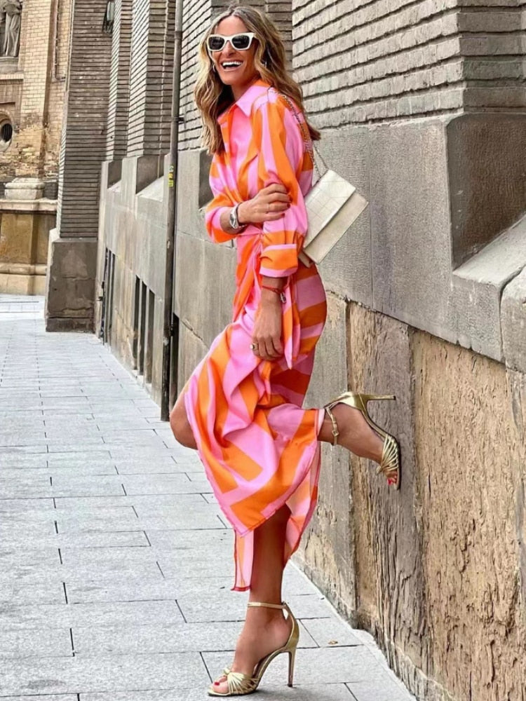 Louise - Zomerjurk Met Print