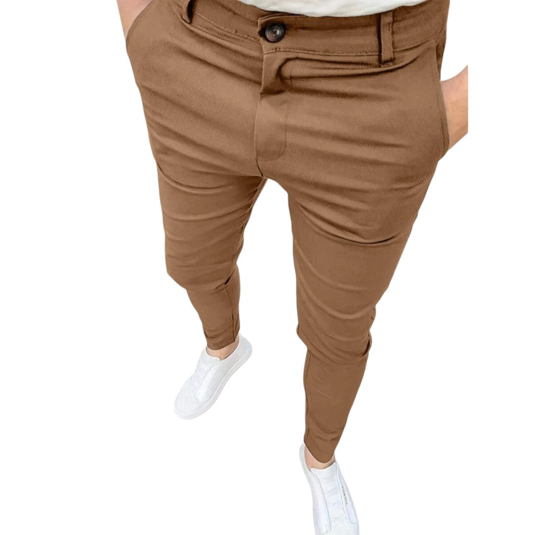 Casual Chique Heren Broek Met Stretch - Comfortabel en Veelzijdig
