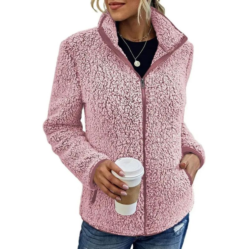 Fleece Teddy Jas Voor Dames - Fleeca