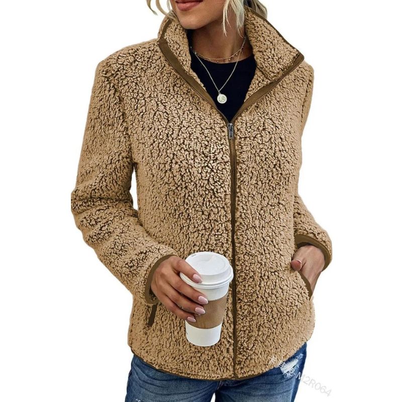 Fleece Teddy Jas Voor Dames - Fleeca