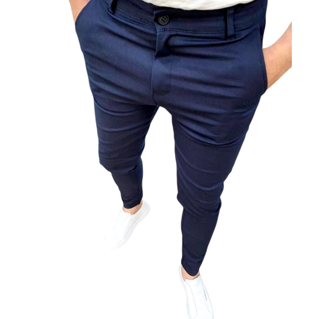 Casual Chique Heren Broek Met Stretch - Comfortabel en Veelzijdig
