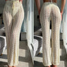 Comfortabele Cover-Up Strandbroek Met Hoge Taille