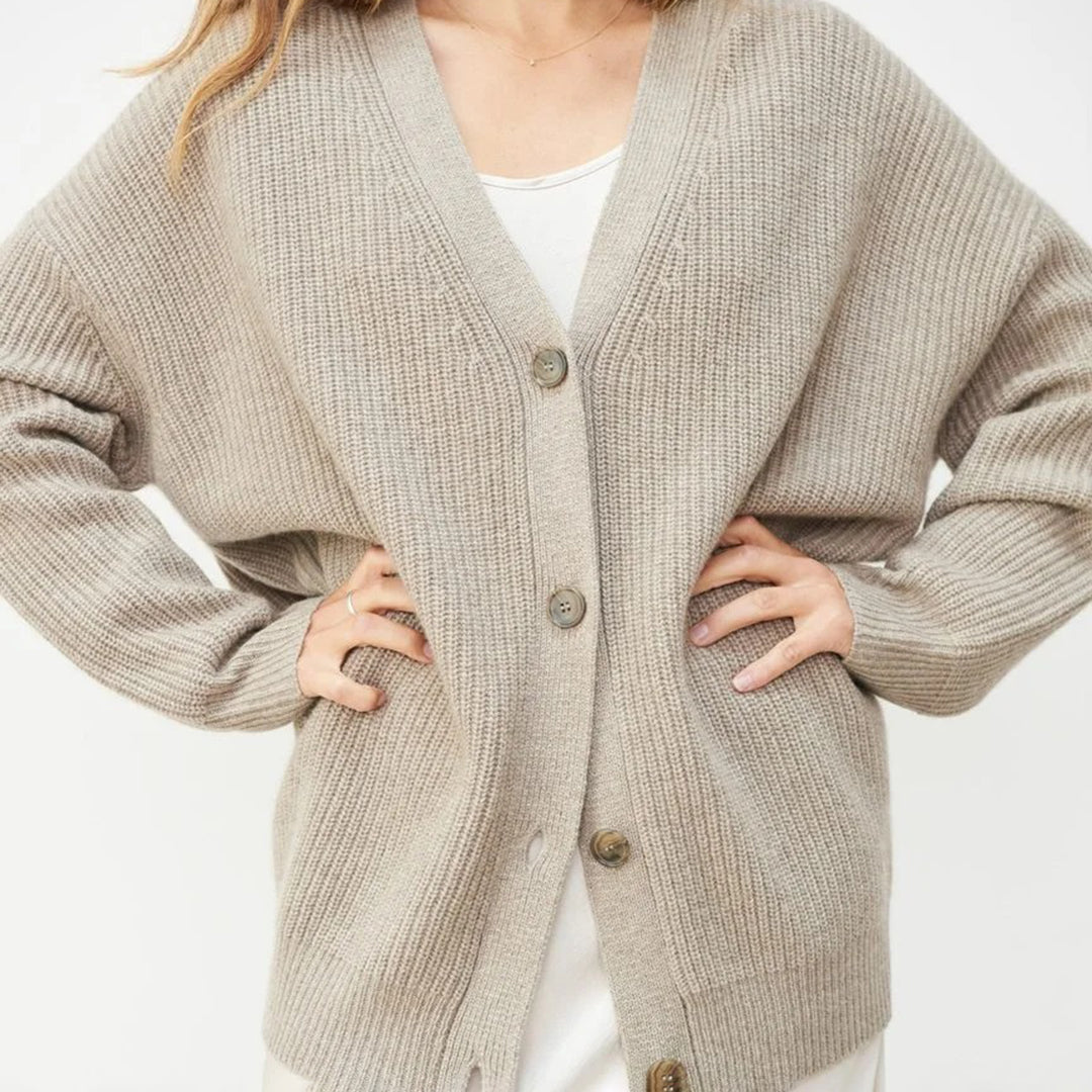 Nora - Knus Dames Vest Met Knopen