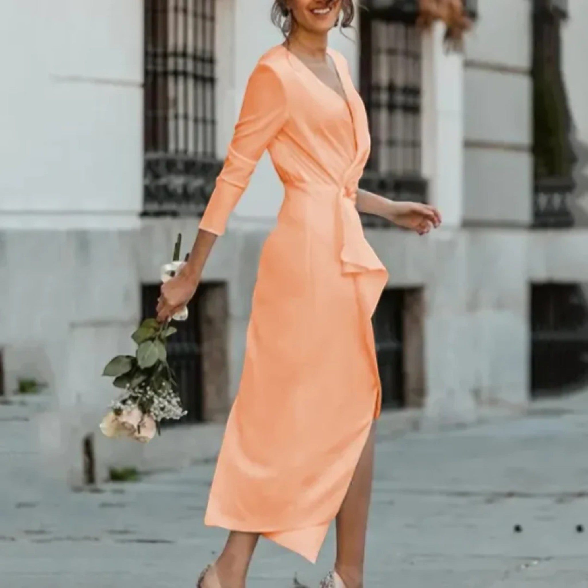 Amelia | Getailleerde Maxi Feestjurk