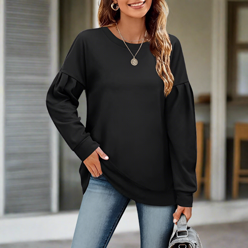 Relaxte Sweater Met Ronde Hals - Dana