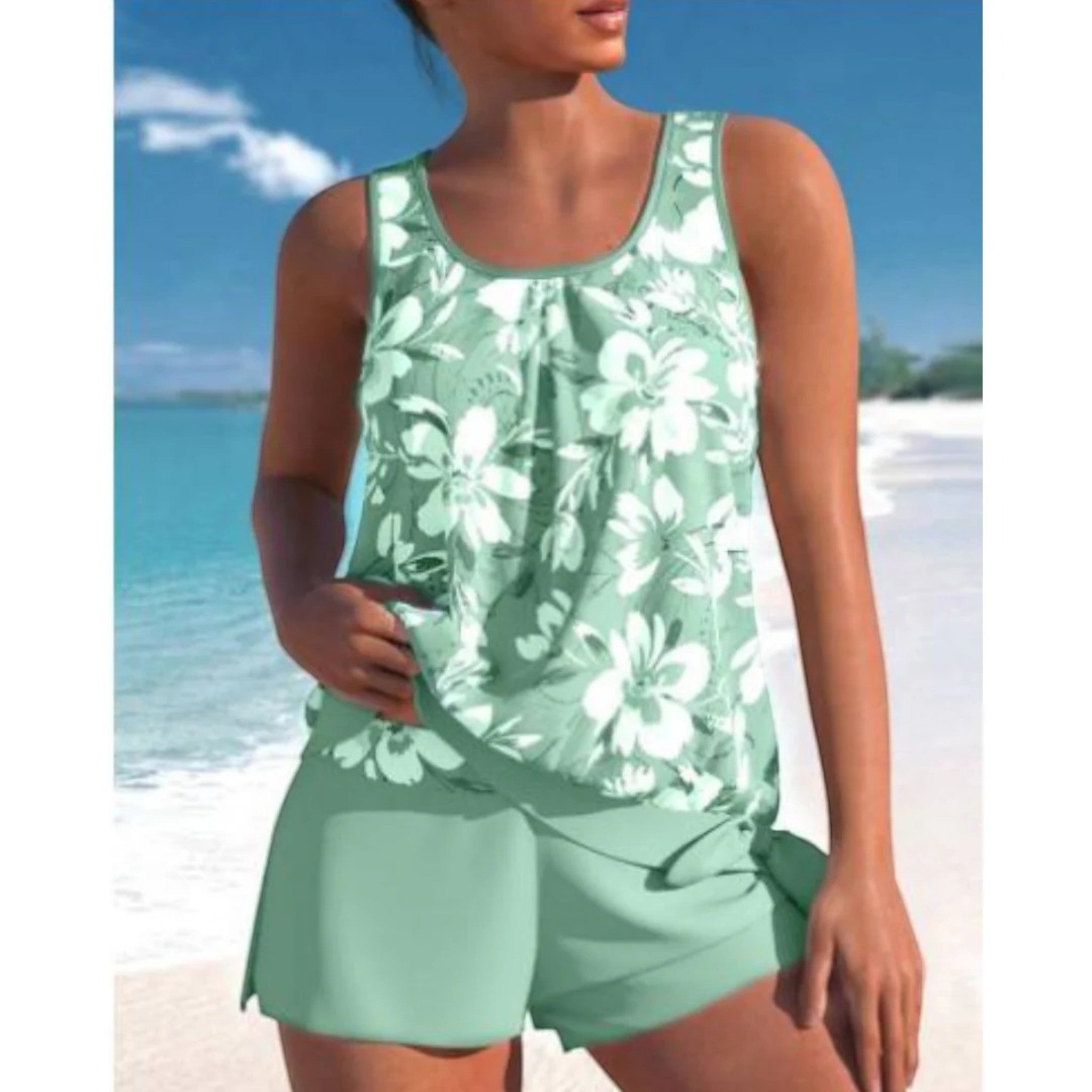 Pauline | Casual Tankiniset Met Bloemen
