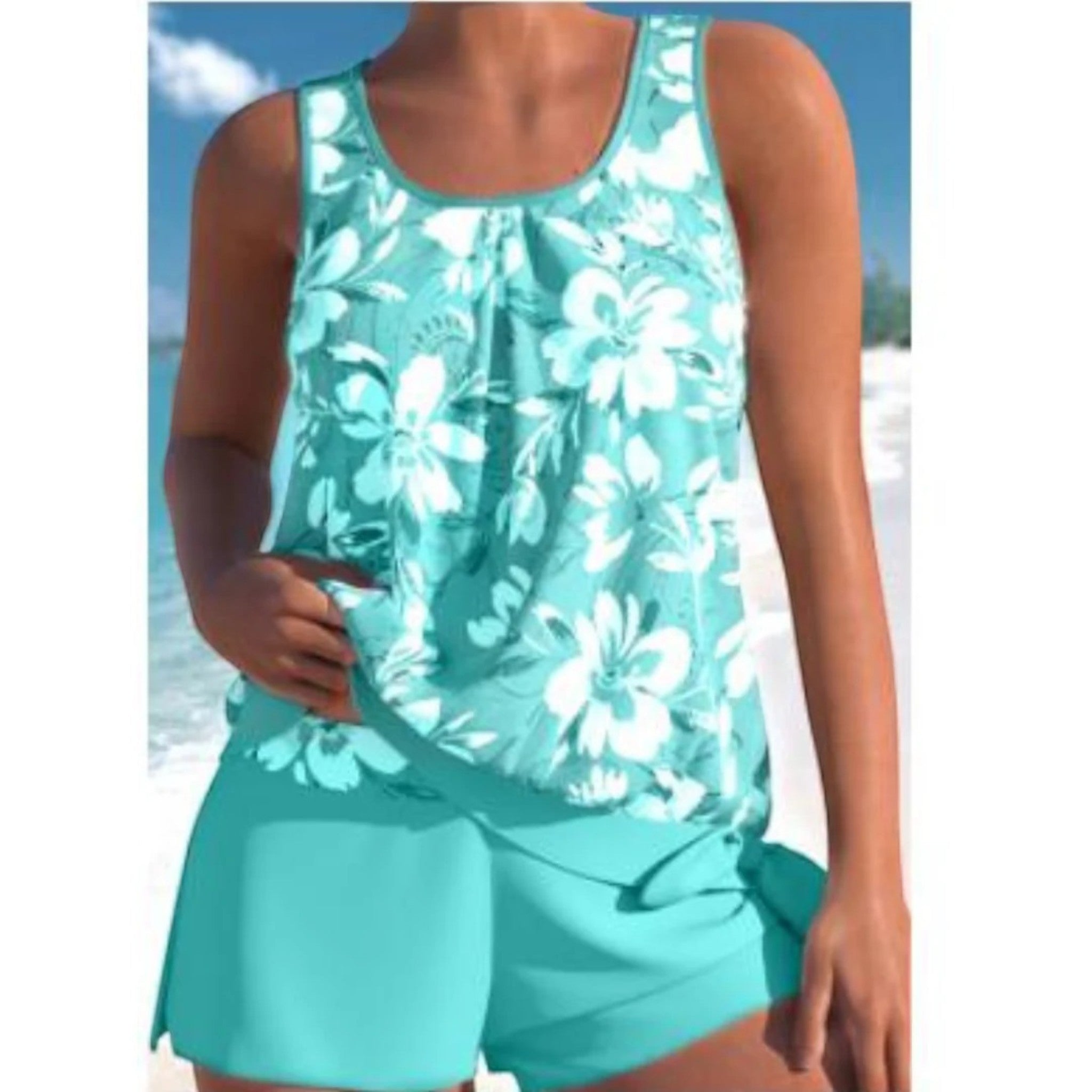 Pauline | Casual Tankiniset Met Bloemen