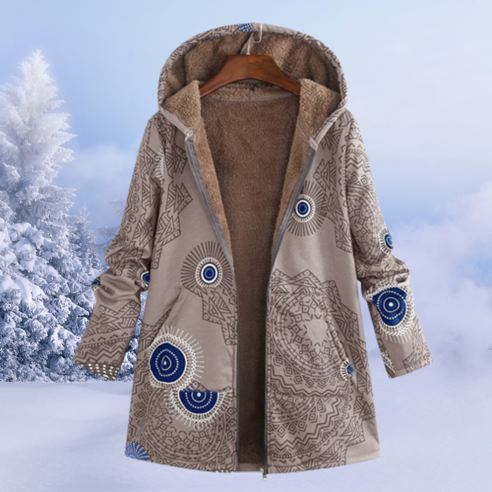 Warme Winterjas Met Bontvoering Voor Dames