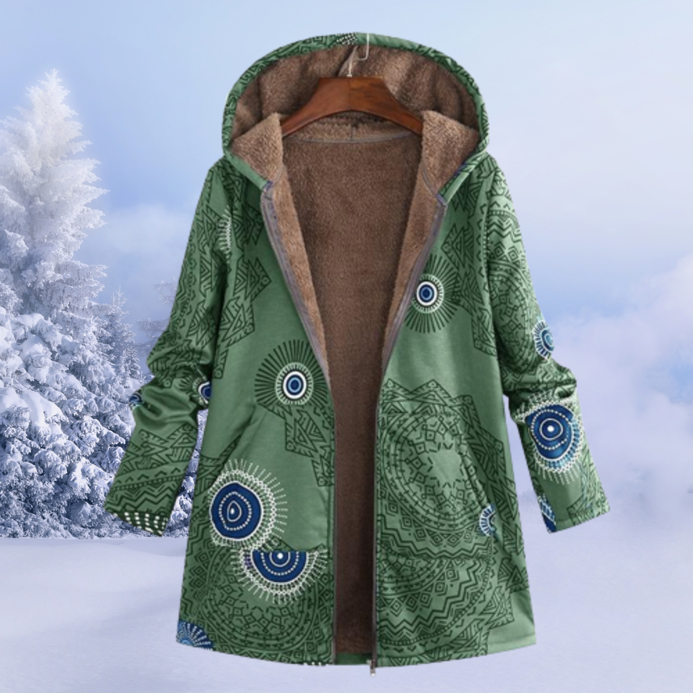 Warme Winterjas Met Bontvoering Voor Dames