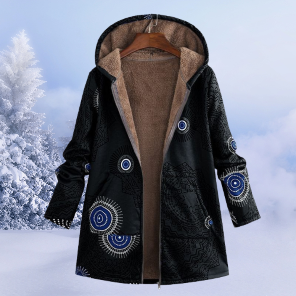 Warme Winterjas Met Bontvoering Voor Dames