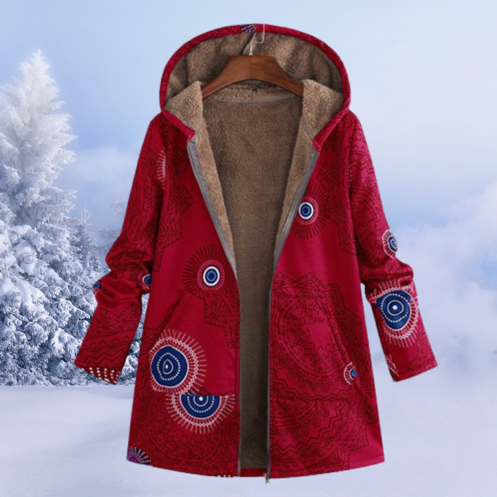 Warme Winterjas Met Bontvoering Voor Dames