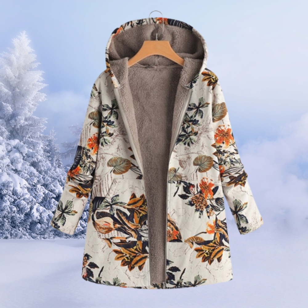 Warme Winterjas Met Bontvoering Voor Dames