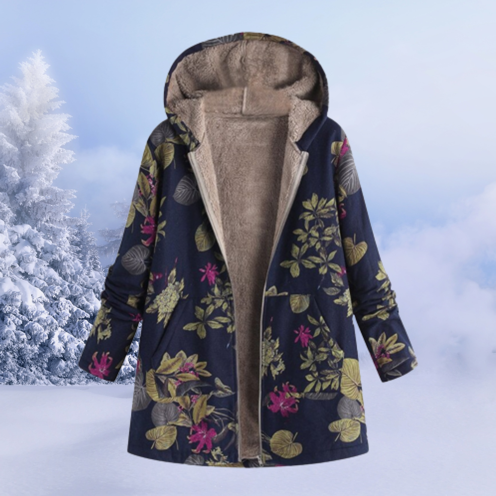 Warme Winterjas Met Bontvoering Voor Dames