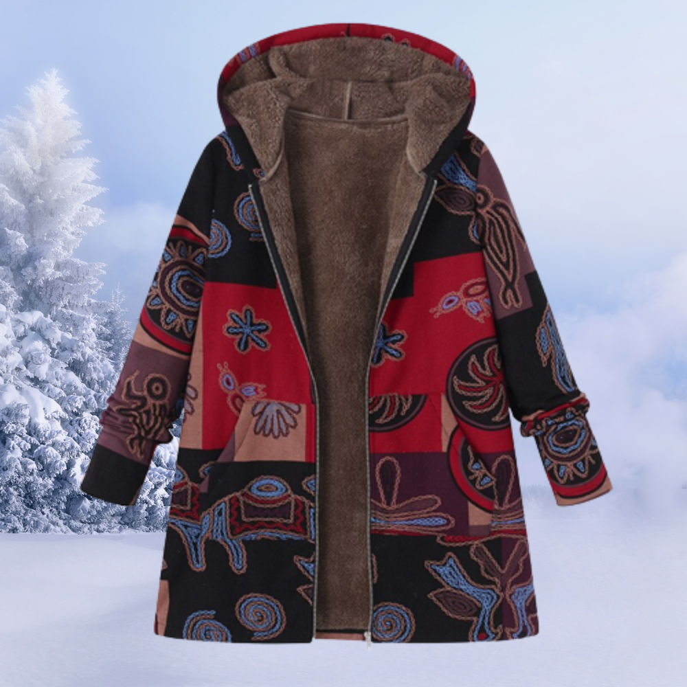 Warme Winterjas Met Bontvoering Voor Dames