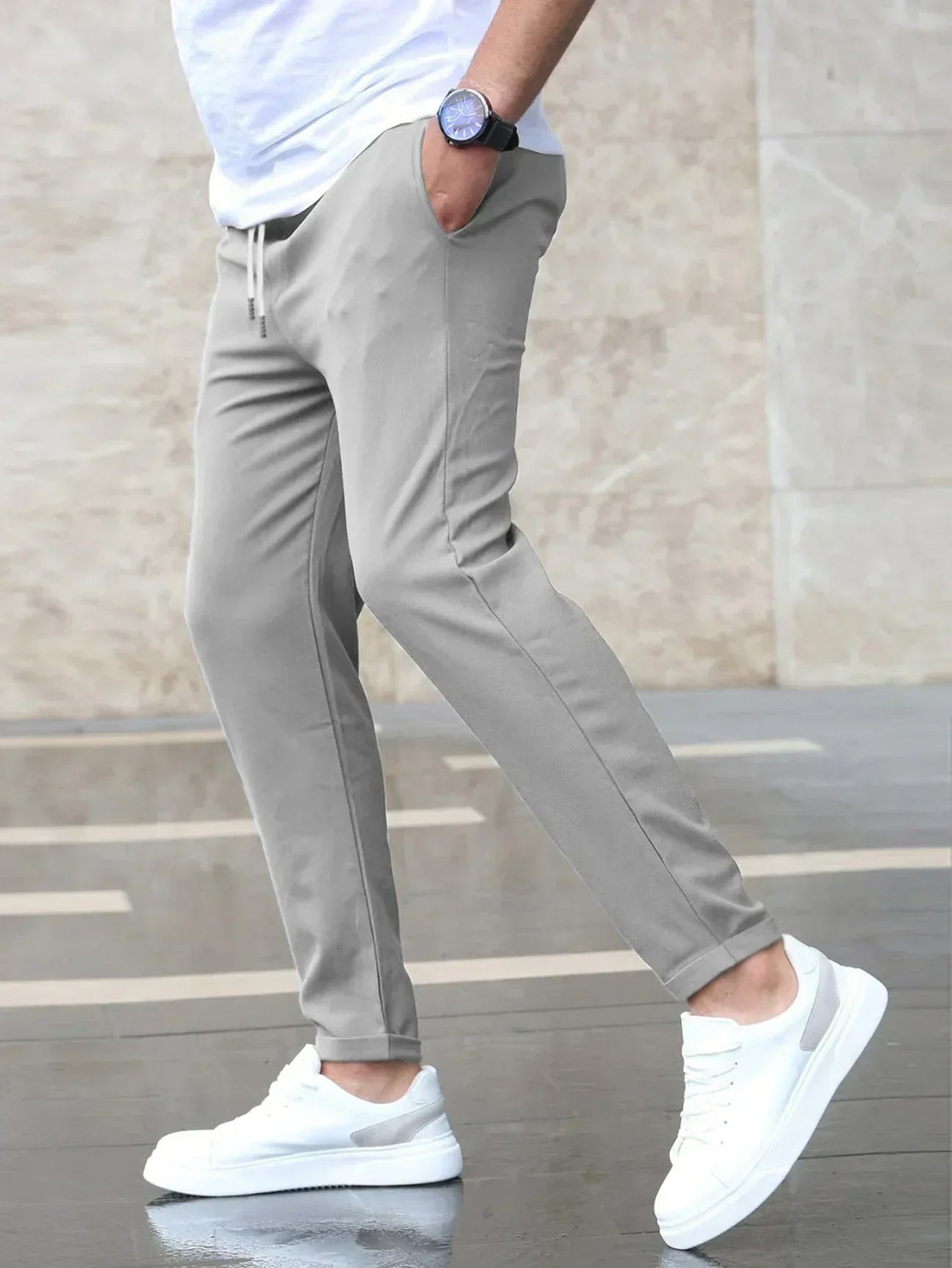 Heren Broek Met Stretch - Stijlvol
