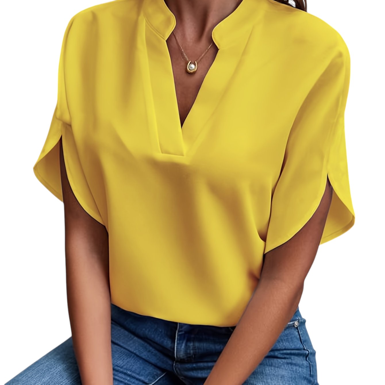 Adele - Dames V-hals Blouse