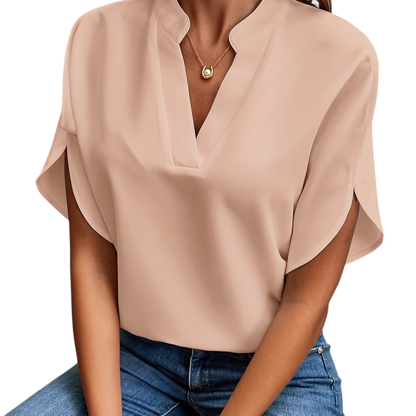 Adele - Dames V-hals Blouse