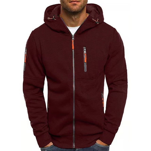 Casual Heren Vest Met Capuchon