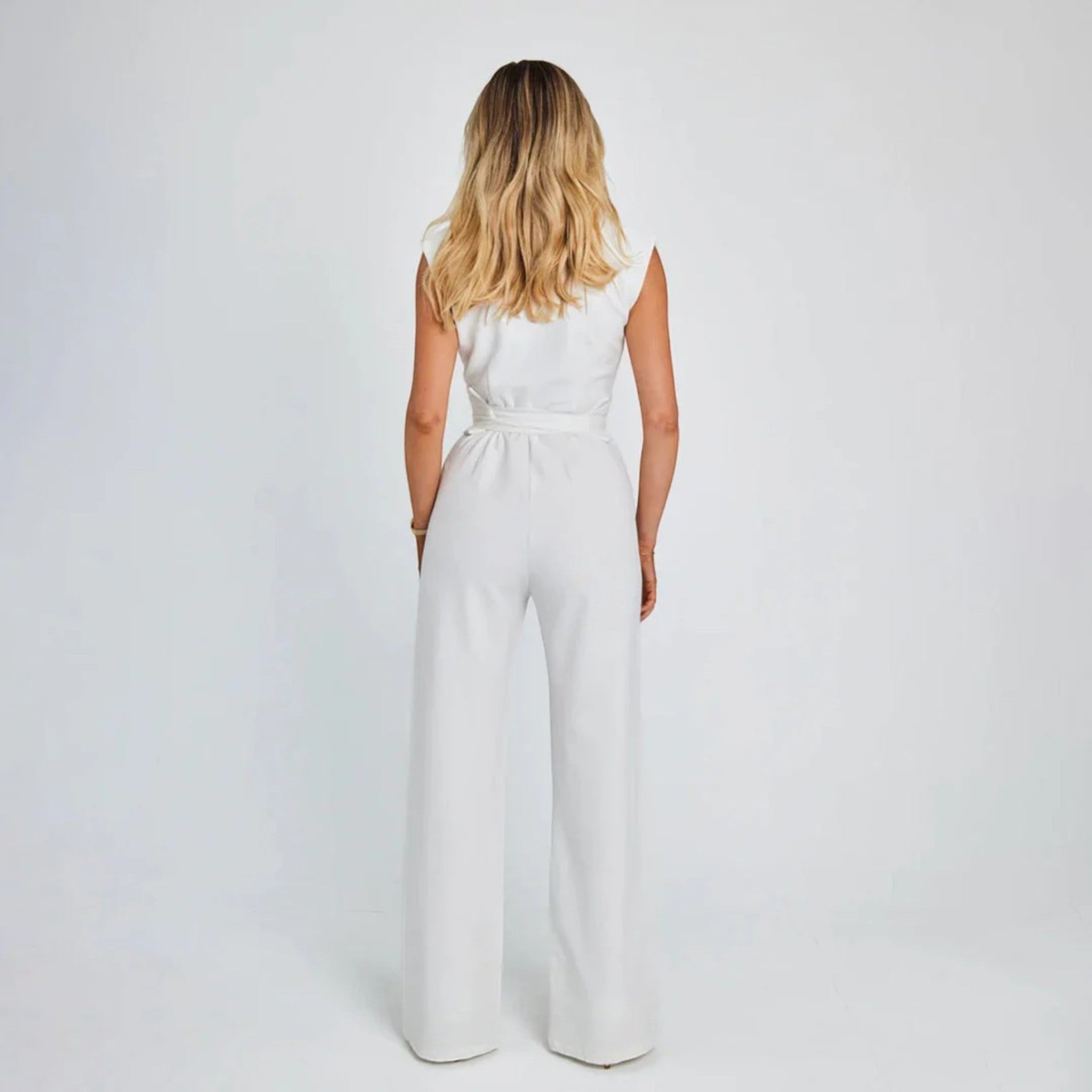 Jumpsuit Met Strikceintuur | Mouwloos