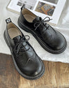Liza - Stijlvolle Brede Broque Stijl Oxford Schoenen Dames
